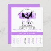 ペットケア/座りサービス/ドッド歩く (正面/裏面)