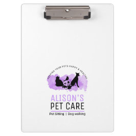 ペットケア/座りサービス/ドッド歩く クリップボード