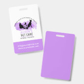 ペットケア/座りサービス/ドッド歩く バッジ (正面＆裏面)