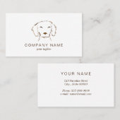 ペットケア |犬の歩く | Dachshund 名刺 (正面/裏面)