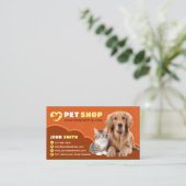 ペットケア、獣医、獣医、獣医、動物病院 名刺 (スタンド正面)