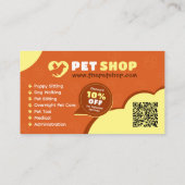 ペットケア、獣医、獣医、獣医、動物病院 名刺 (裏面)