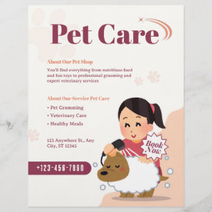 ペットケア – Pet Sisting Services Business チラシ