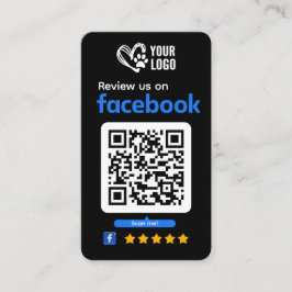 ペットケアFacebookレビュー依頼ビジネスカード 名刺