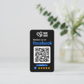 ペットケアFacebookレビュー依頼ビジネスカード 名刺 (スタンド正面)