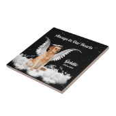 ペットゴールデンレトリエバーエンジェルドッグ記念碑 タイル (側面)