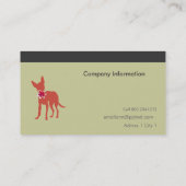 ペットサロン&スパ&パンペレ 名刺 (裏面)