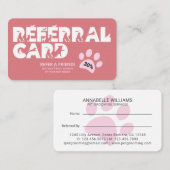 ペットサービスの足跡  紹介カード (正面/裏面)