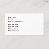 ペットサービスシンプルの名刺 名刺 (裏面)