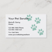 ペットサービスシンプル名刺 名刺 (正面)