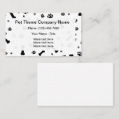 ペットサービスポープリントパターン 名刺 (正面/裏面)