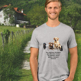 ペットサービス会社広告 トライブレンドTシャツ