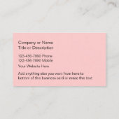 ペットサービス名刺 名刺 (裏面)