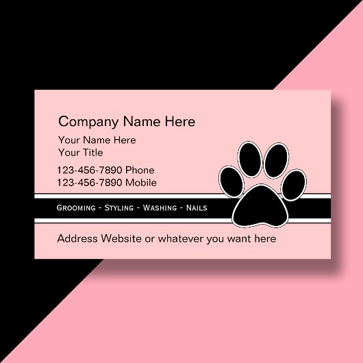 ペットサービス名刺 名刺