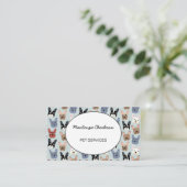 ペットサービフランスのスブルドッグ名刺 名刺 (スタンド正面)