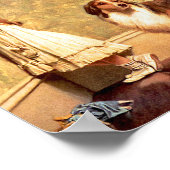 ペットシェットランド・ シープドッグ付き女の子： "特別なプリーダー" ポスター (角)