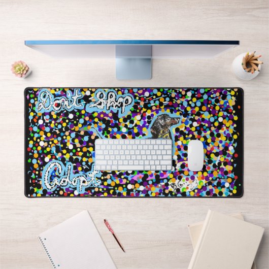 ペットシェルターメッセージ付きデスクマット デスクマット (オフィス1)