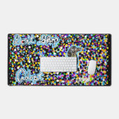 ペットシェルターメッセージ付きデスクマット デスクマット (キーボード&マウス)