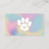 ペットシカラフルッターグルーミングポー 名刺 (裏面)