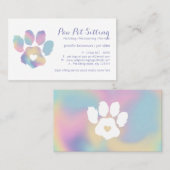 ペットシカラフルッターグルーミングポー 名刺 (正面/裏面)