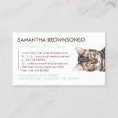 ペットシッおもしろいトベンガルキャット 名刺 (裏面)