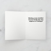 ペットシッターからのクリスマスカード シーズンカード (内部)