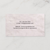 ペットシッターかわいい毛皮のポープリントドッグウォーカー 名刺 (裏面)