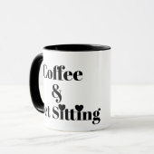 ペットシッターとコーヒー マグカップ (正面左)