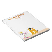 ペットシッターのサービス ノートパッド (アングル)