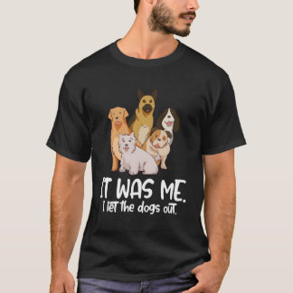ペットシッターのペットに犬の猫のプレゼントを渡した Tシャツ