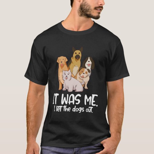 ペットシッターのペットに犬の猫のプレゼントを渡した Tシャツ (正面)