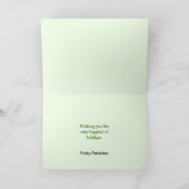 ペットシッターのホリデーグリーティング シーズンカード (内部)