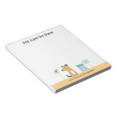 ペットシッターのメモ帳 ノートパッド (アングル)