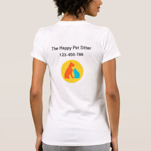 ペットシッターのロゴワークTシャツ Tシャツ