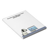 ペットシッターの仕事 ノートパッド (アングル)