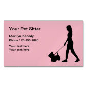 ペットシッターの名刺マグネット マグネット名刺 (正面)