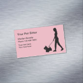 ペットシッターの名刺マグネット マグネット名刺 (インサイチュ)