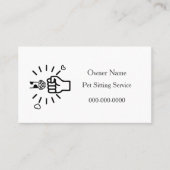 ペットシッターの名刺 名刺 (正面)