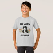 ペットシッターの広告 Tシャツ (正面フル)