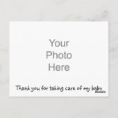 ペットシッターの情報はがき – 猫 ポストカード (裏面)