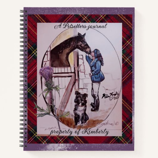 ペットシッターの雑誌 ノートブック (正面)