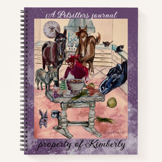 ペットシッターの雑誌 ノートブック (正面)