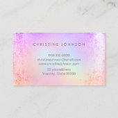 ペットシッターのpaw printロゴ 名刺 (裏面)