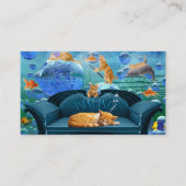 ペットシッターまたはペットコンシェルジュビジネス虎猫ドリームズ 名刺 (正面)