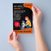 ペットシッターカスタムチラシ チラシ (ハンドル)