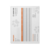 ペットシッターカスタムレシート ノートパッド (回転)