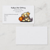 ペットシッターゴールデンレトリーバーシンプル 名刺 (正面/裏面)