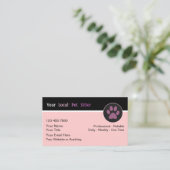 ペットシッタートレンディーシンプル名刺 名刺 (スタンド正面)