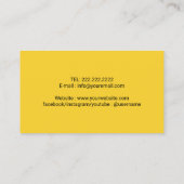 ペットシッタードッグウォーカーカスタムカラーポープリント金ゴールド 名刺 (裏面)