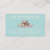 ペットシッタードッグウォーカーフローラパピー 名刺 (裏面)